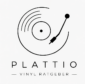 Plattio Logo Vinyl Ratgeber mit Schallplatte und Tonarm